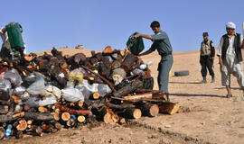 Goro provincijoje sunaikinta daugiau nei pusantros tonos narkotinių medžiagų