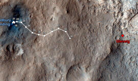 Robotas "Curiosity" tirs pirmąjį Marso akmenį