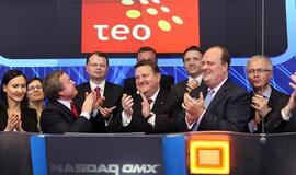 TEO vadovas Niujorke uždarė NASDAQ OMX vertybinių popierių biržos sesiją