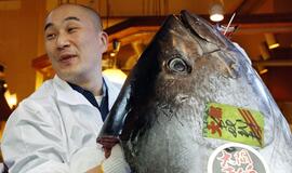 Japonijoje mėlynpelekis tunas įsigytas už rekordinius 1,7 mln. JAV dolerių