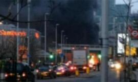 Londonas: kranininkai nežuvo per incidentą su sraigtasparniu, nes pavėlavo į darbą