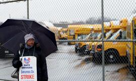 Niujorke prasidėjo didžiausias per 35 metus mokyklinių autobusų vairuotojų streikas