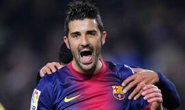 "Barcelona" norėtų, kad D. Villa taptų "super atsarginiu"