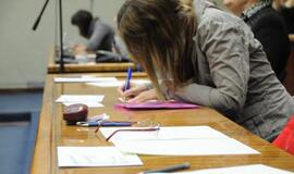 Nacionalinį diktantą rašė per 80 klaipėdiečių