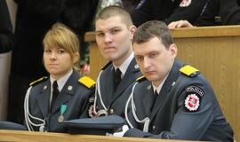 Diplomų įteikimas Lietuvos policijos mokyklos absolventams
