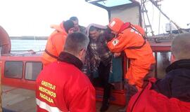 Išgelbėtas Kuršių mariose skendęs žmogus