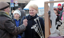 Kaziuko mugėje D. Grybauskaitei skambėjo "Ilgiausių metų"