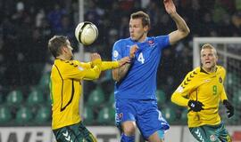 Lietuvos futbolininkai su slovakais sužaidė lygiosiomis 1:1
