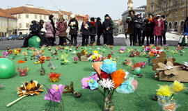 Žemės dienos proga Vilnius pasipuošė gėlėmis