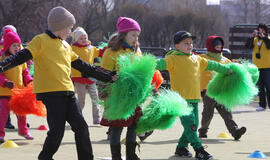 Mažieji klaipėdiečiai dalyvavo masinėje mankštoje