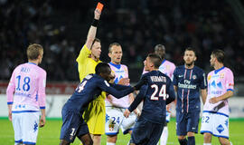 PSG iškovojo minimalią pergalę, "Lyon" sužaidė lygiosiomis su "Saint-Etienne"