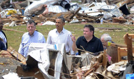 Barakas Obama Oklahomoje guodė tornado aukas