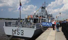 Laivų "Skalvis" (M53) ir "Kuršis" (M54) krikštynos