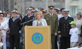 Laivų "Skalvis" (M53) ir "Kuršis" (M54) krikštynos