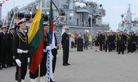 Laivų "Skalvis" (M53) ir "Kuršis" (M54) krikštynos