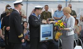 Laivų "Skalvis" (M53) ir "Kuršis" (M54) krikštynos