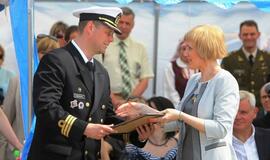 Laivų "Skalvis" (M53) ir "Kuršis" (M54) krikštynos