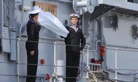 Laivų "Skalvis" (M53) ir "Kuršis" (M54) krikštynos