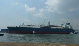 SGD terminalo laivas jau ant vandens