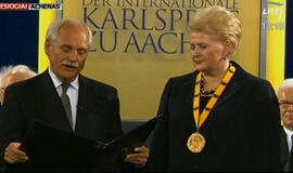 Prezidentė: "Karolio Didžiojo apdovanojimas - Lietuvos žmonių įvertinimas"