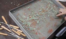 „Spalvota viltis“ miestelėnus susipažindino su Ebru menu