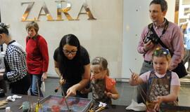 „Spalvota viltis“ miestelėnus susipažindino su Ebru menu