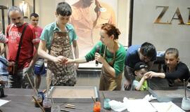 „Spalvota viltis“ miestelėnus susipažindino su Ebru menu