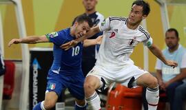 Japonai apmaudžiai pralaimėjo italams, kurie kartu su Brazilijos rinktine žengia į pusfinalį