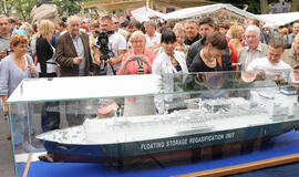 150 kartų mažesnis dujų tanklaivis - jau Klaipėdoje