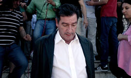 Protestuotojai sumušė Atėnų merą