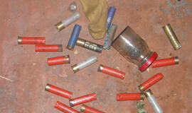Pasieniečiai aptiko nelegaliai laikytų ginklų bei sprogmenų