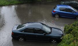 Klaipėdą nuplovė liūtis