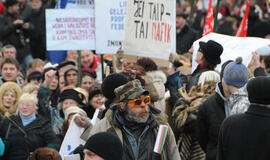 Protestai Lietuvoje: tylinti tauta