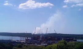 Kuršių nerijoje išdegė 30 arų miško paklotės