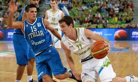 Italijos krepšininkai nusileido slovėnams ir patyrė pirmąją nesėkmę