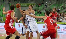 Kroatijos krepšininkai be vargo nugalėjo suomius