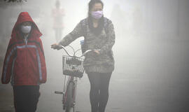 Smogas sukėlė chaosą Kinijos Harbino mieste