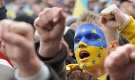Mitinguotojai užblokavo Ukrainos Vyriausybės pastatą