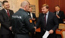 Pagerbė Klaipėdos policijos pareigūnus