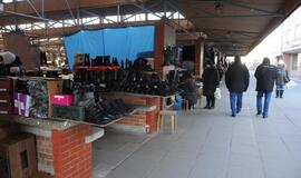 Klaipėdos turgavietės speiguotą savaitgalį