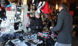 Klaipėdos turgavietės speiguotą savaitgalį