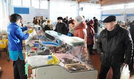 Klaipėdos turgavietės speiguotą savaitgalį