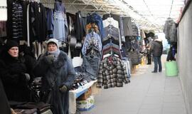 Klaipėdos turgavietės speiguotą savaitgalį