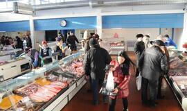 Klaipėdos turgavietės speiguotą savaitgalį