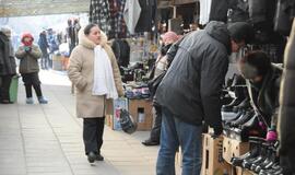 Klaipėdos turgavietės speiguotą savaitgalį