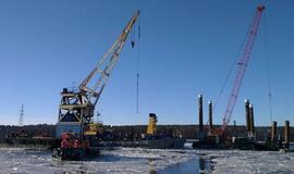 SGD terminalas statomas nepaisant šalčio