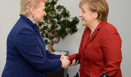 Dalia Grybauskaitė susitiko su Angela Merkel