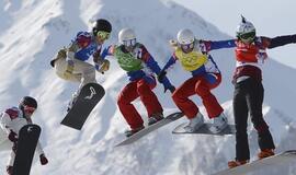 Olimpinis auksas - Čekijos snieglentininkei Evai Samkovai