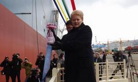 SGD laivo-saugyklos krikštynos