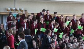 Vytauto Didžiojo gimnazijoje - gyva trispalvė